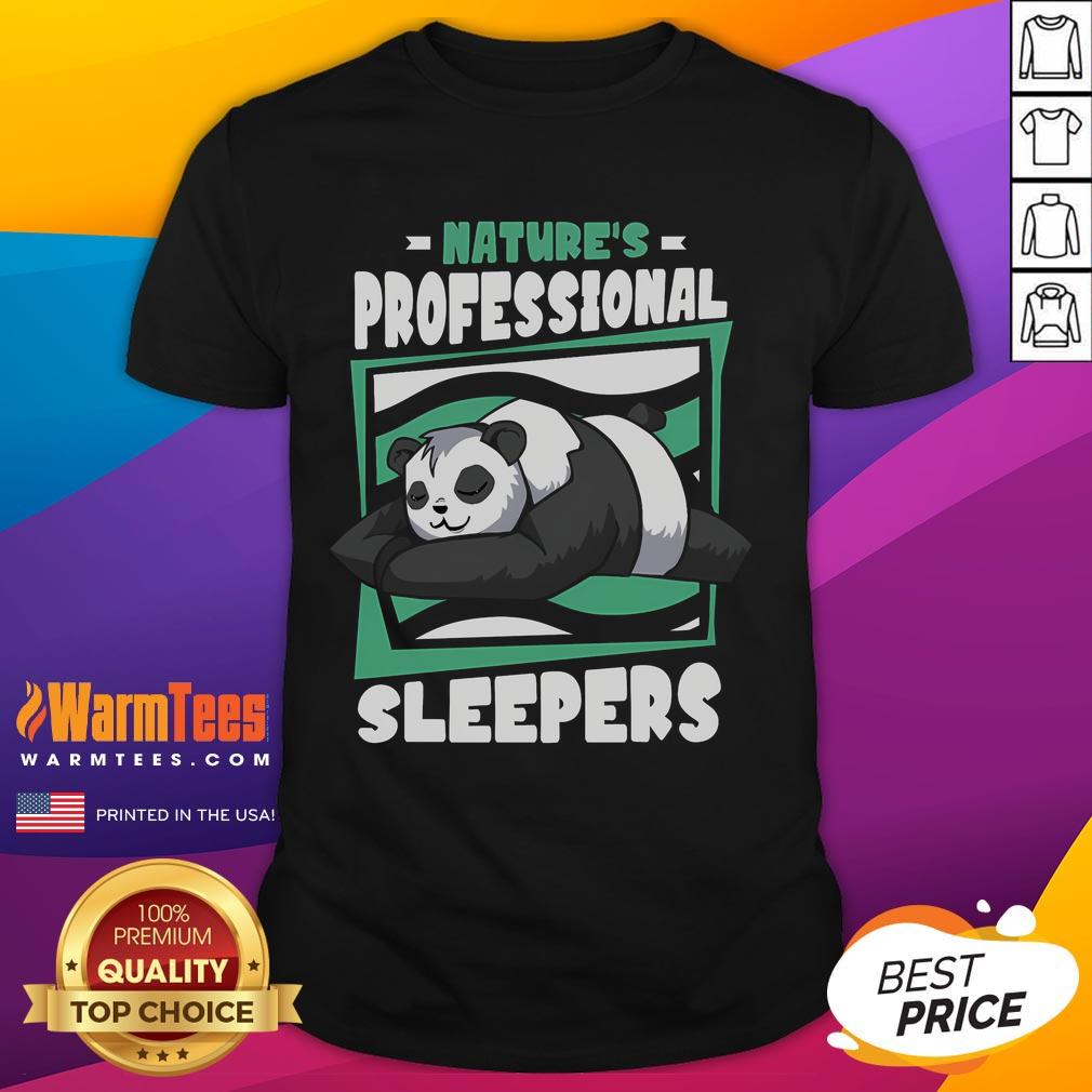 Cute Nature's Professional Sleepers Panda Bear T-Shirt