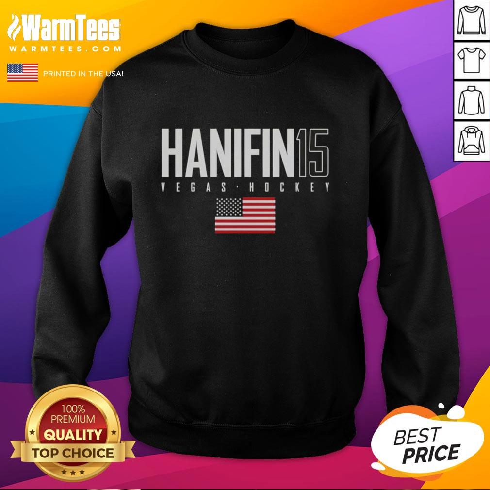 Cute Noah Hanifin 15 Vegas Golden Knights USA Flag Elite T-Shirt - Image 5