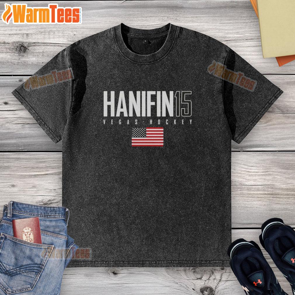 Cute Noah Hanifin 15 Vegas Golden Knights USA Flag Elite T-Shirt - Image 6