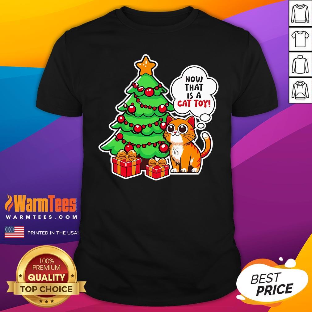Cute Now That Is A Cat Toy Christmas T-Shirt