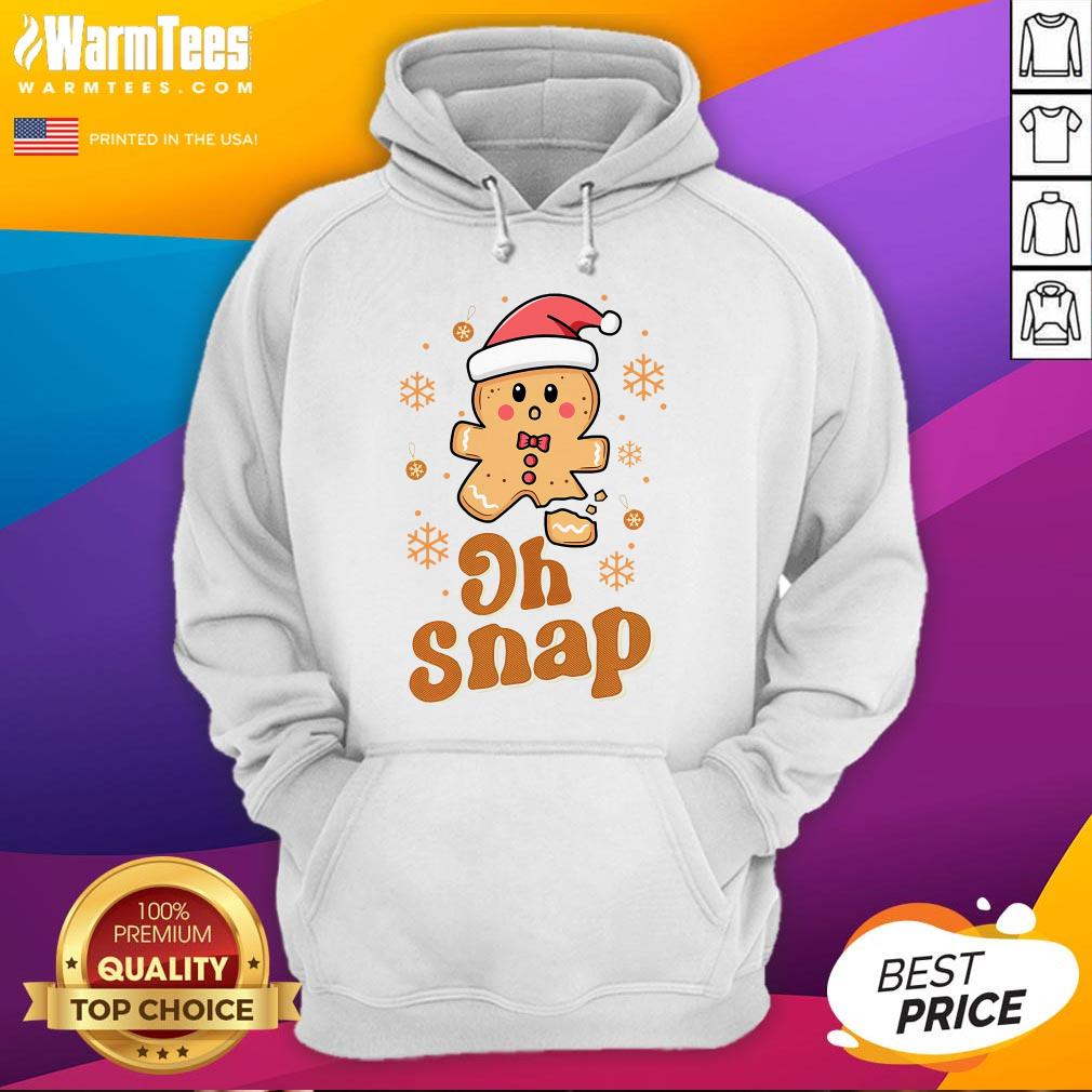 Cute Oh Snap Gingerbread Man Cute Christmas Cookie Baking Team T-Shirt - Image 3