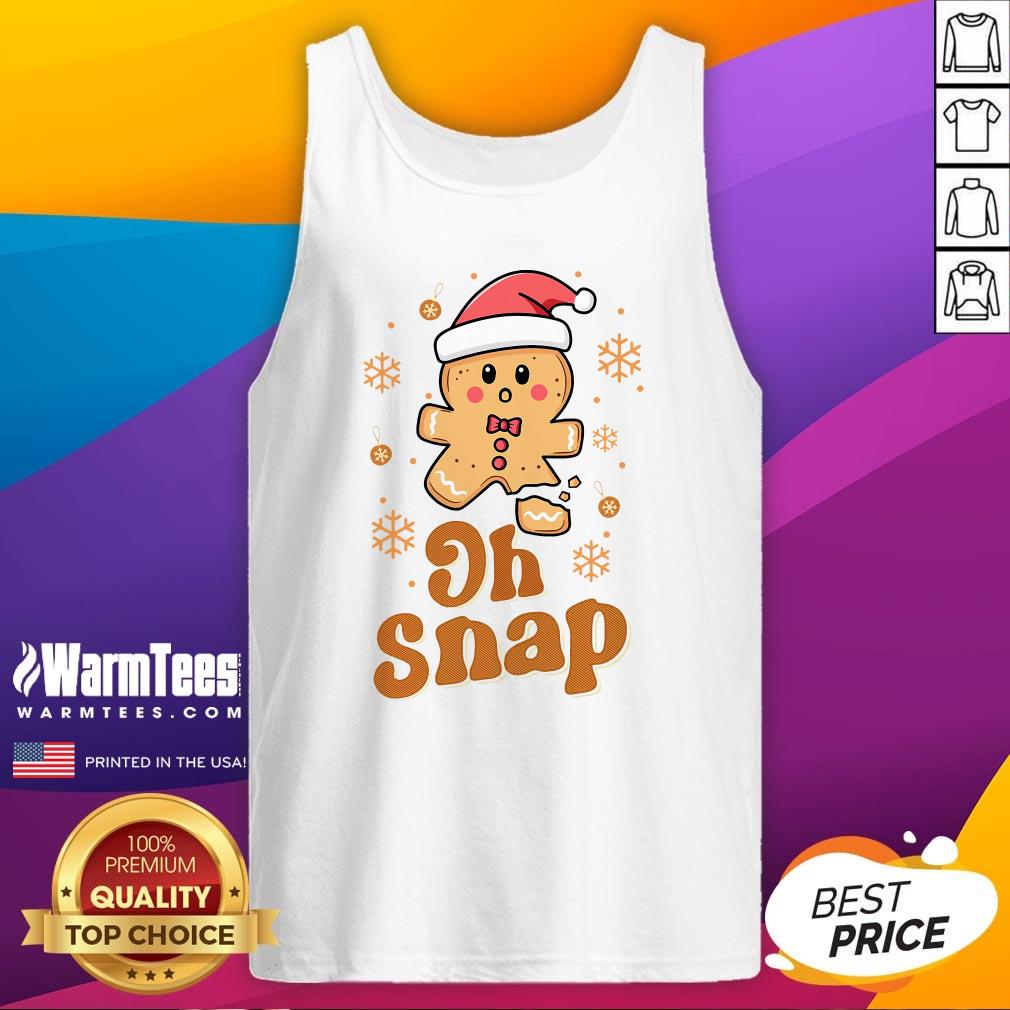 Cute Oh Snap Gingerbread Man Cute Christmas Cookie Baking Team T-Shirt - Image 5