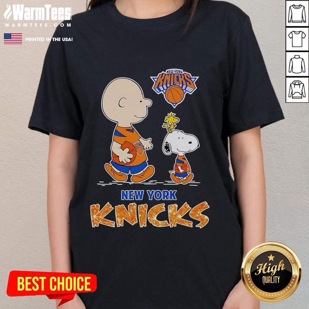 Cute Peanuts New York Knicks T-Shirt - Image 3