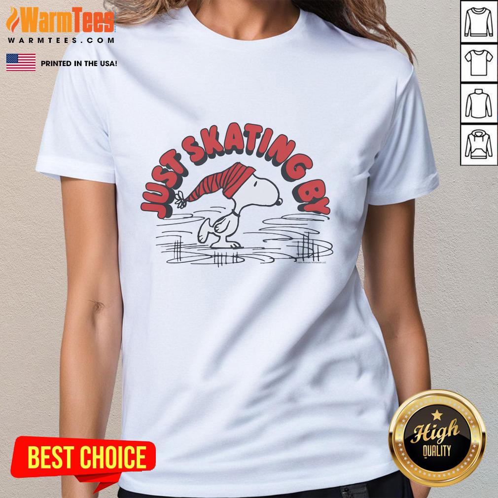 Cute Peanuts Snoopy Just Skating T-Shirt - Image 3