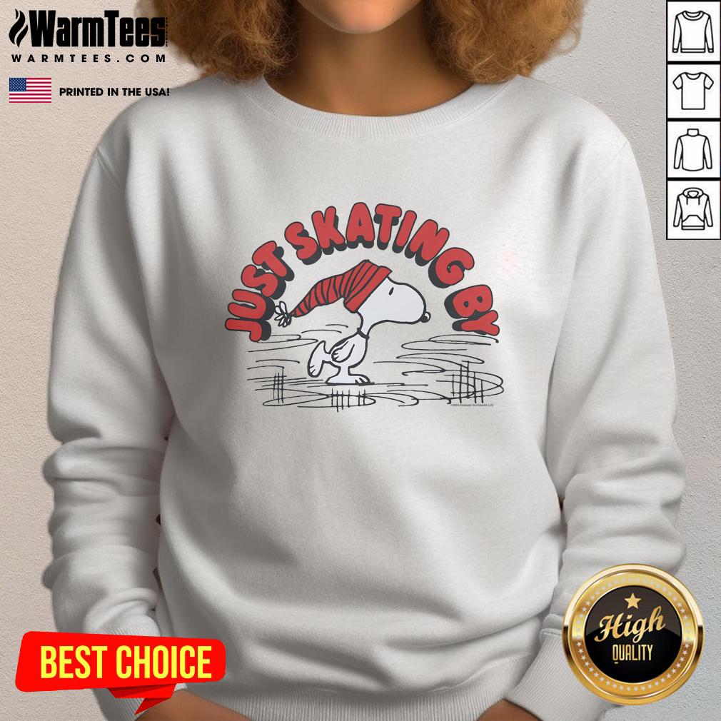 Cute Peanuts Snoopy Just Skating T-Shirt - Image 5