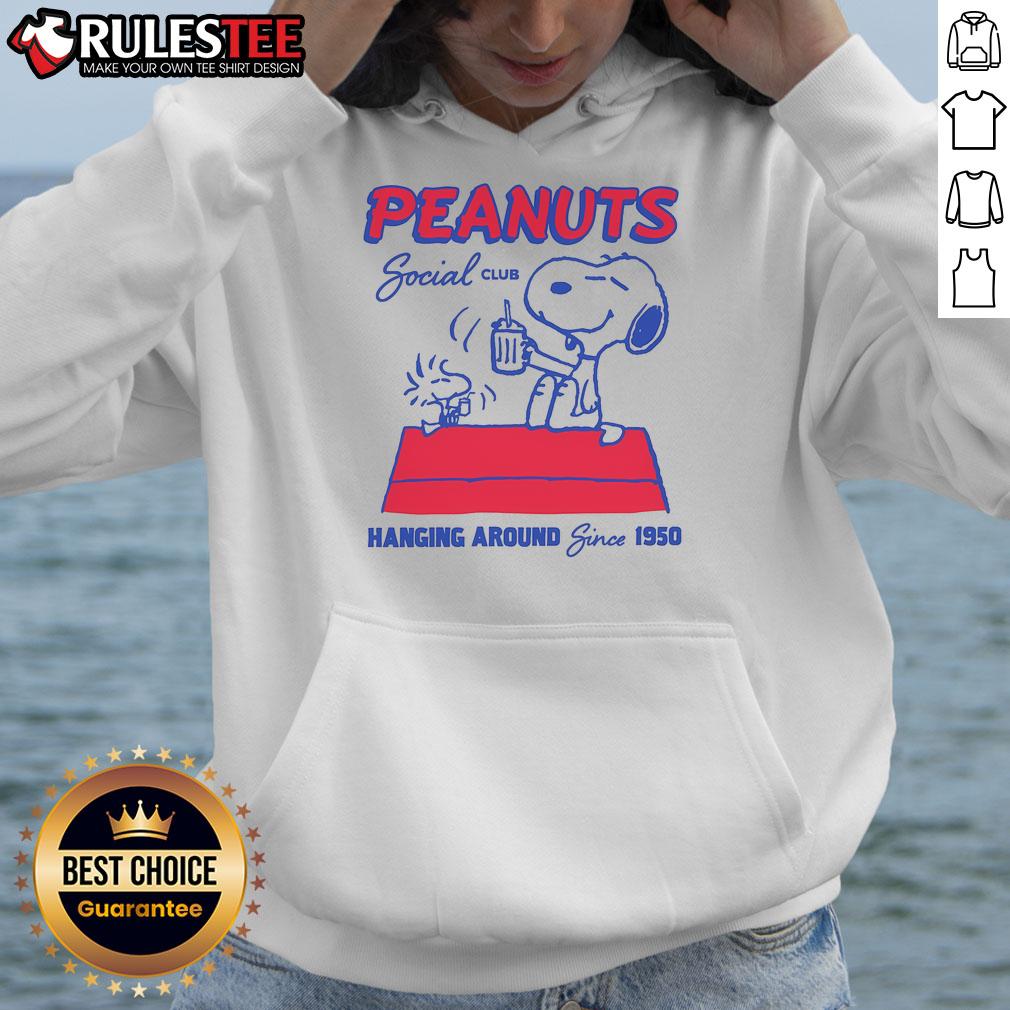 Cute Peanuts Social Club Hanging Around Since 1950 T-Shirt - Image 2