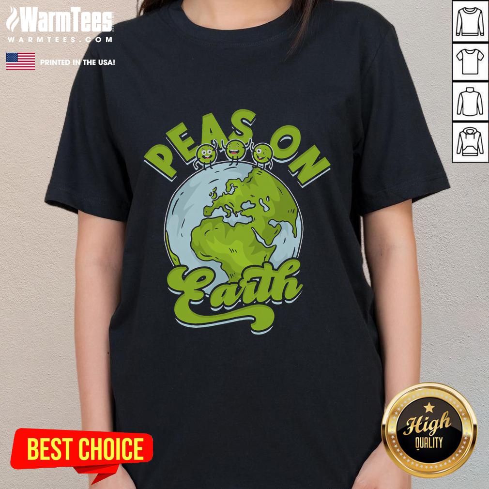 Cute Peas On Earth Peas T-Shirt - Image 3