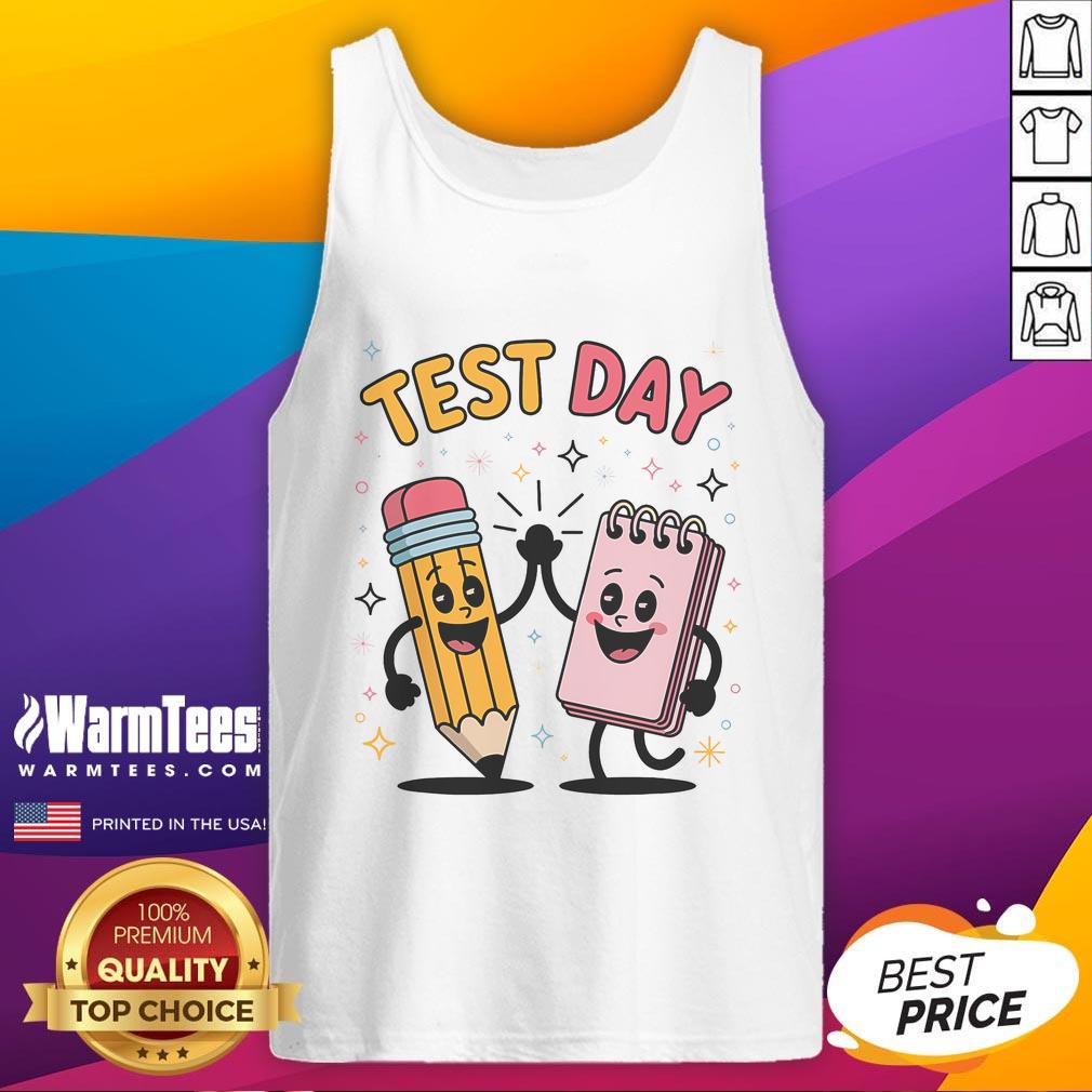 Cute Pencil And Notebook High Five Star T-Shirt - Image 4