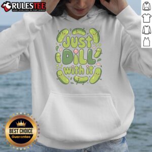 Alternative view of Cute Pickles Just Dill With It Pickle Lover T-Shirt