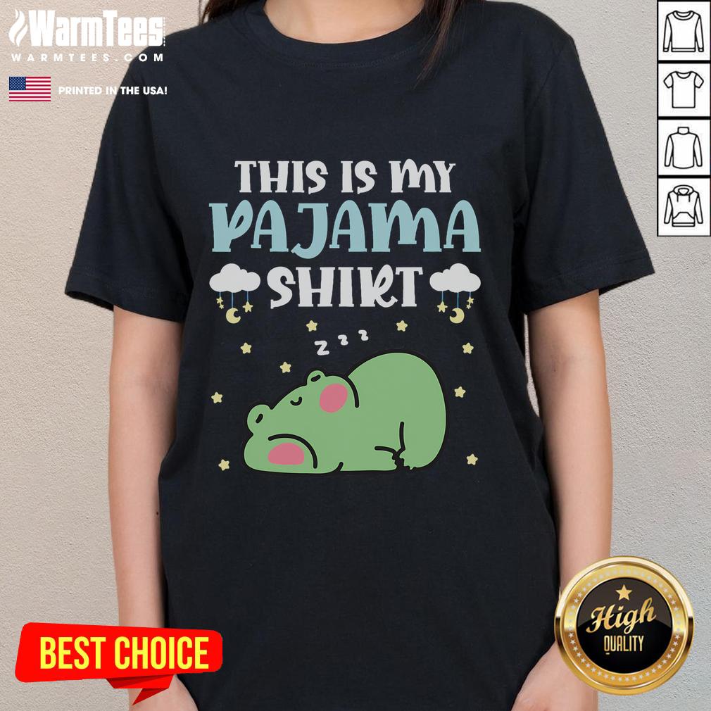 Cute Pj Teen Pjs Funny Frog Pjs This Is My Pajama T-Shirt - Image 3