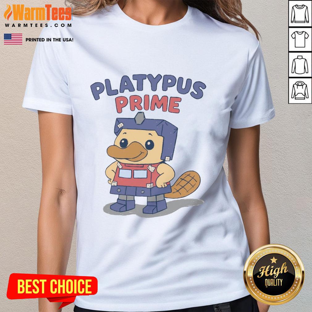 Cute Platypus Prime Funny T-Shirt - Image 3
