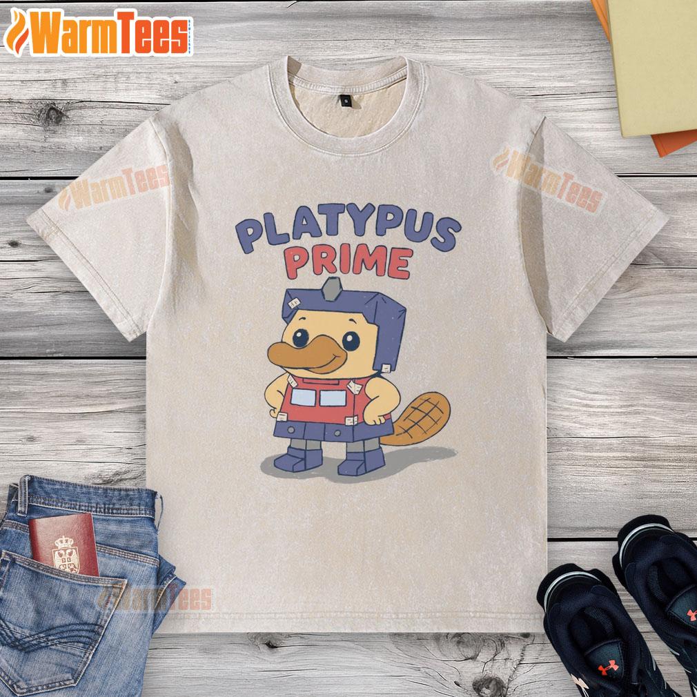 Cute Platypus Prime Funny T-Shirt - Image 6