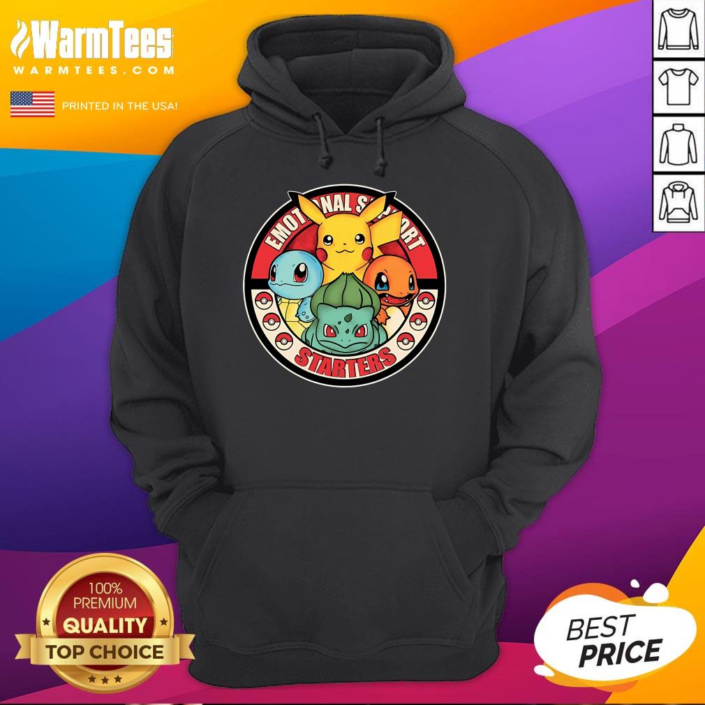 Cute Pokemon Emotional Support Starters T-Shirt - Image 3