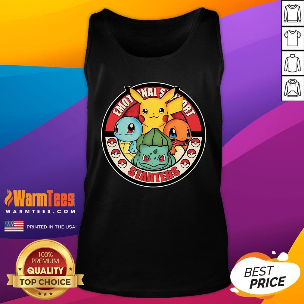 Cute Pokemon Emotional Support Starters T-Shirt - Image 5