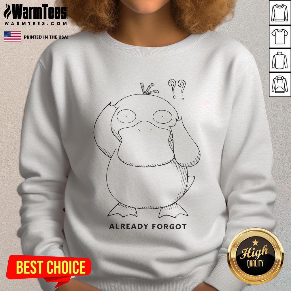Cute Pokémon Psyduck Already Forgot T-Shirt - Image 5