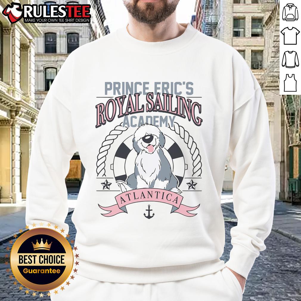 Cute Prince Eric's Royal Sailing Academy The Little Mermaid T-Shirt - Image 5