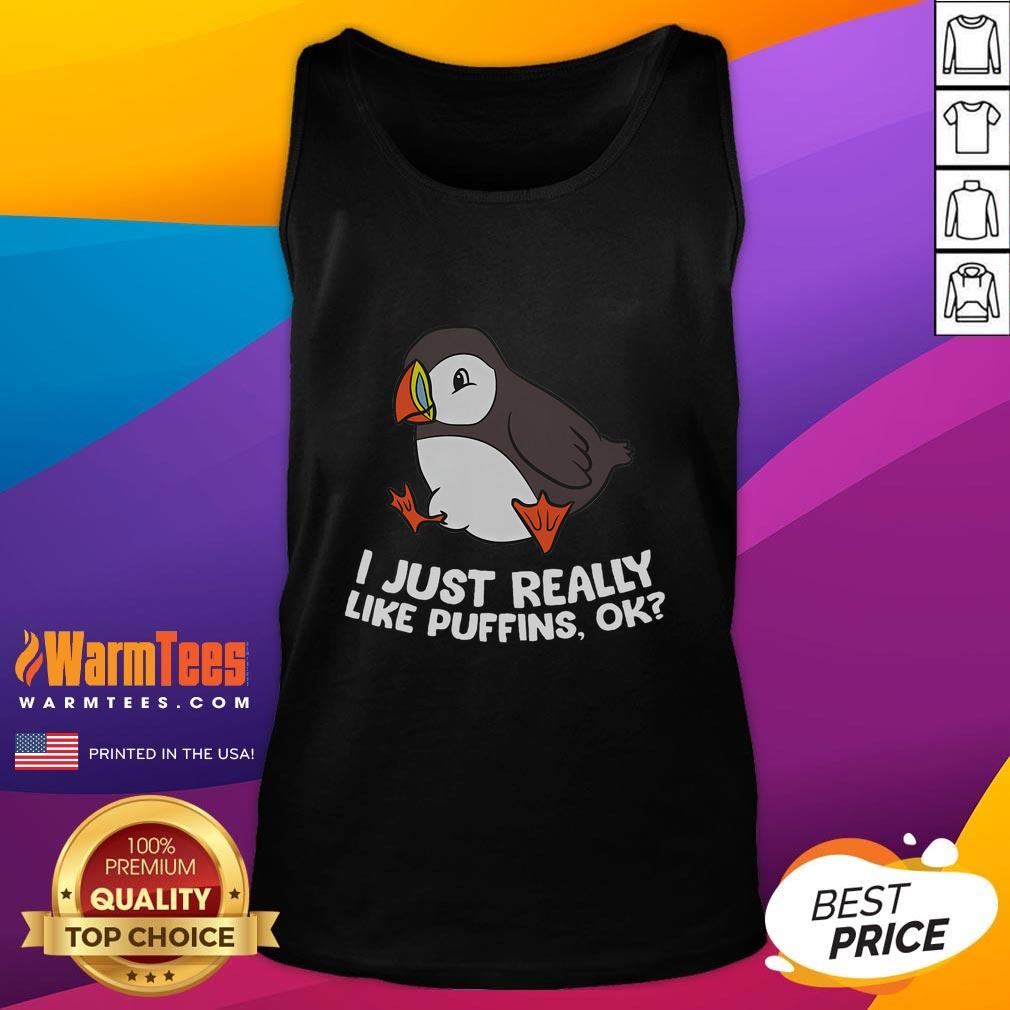 Cute Puffin Lover I Just Really Like Puffins T-Shirt - Image 4