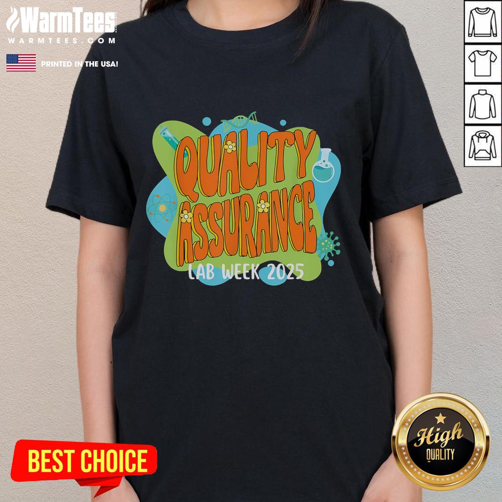 Cute Quality Assurance Lab Scientist Retro Lab Week 2025 T-Shirt - Image 3