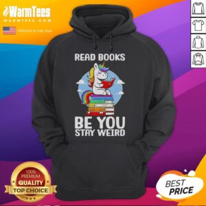 Alternative view of Cute Read Book Be You Stay Weird Unicorn T-Shirt