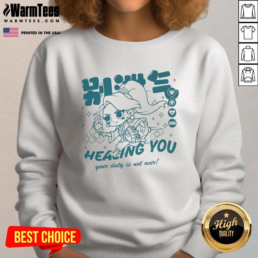 Cute Riot Games Merch Sage Chibi Valorant Heeling You Your Duty Is Not Over T-Shirt - Image 5