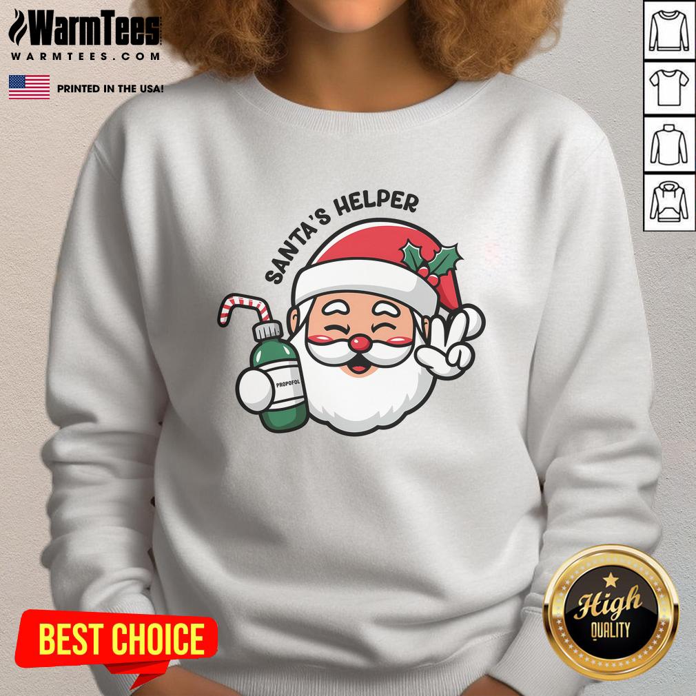 Cute Santa's Helper Christmas Holiday Xmas T-Shirt - Image 5
