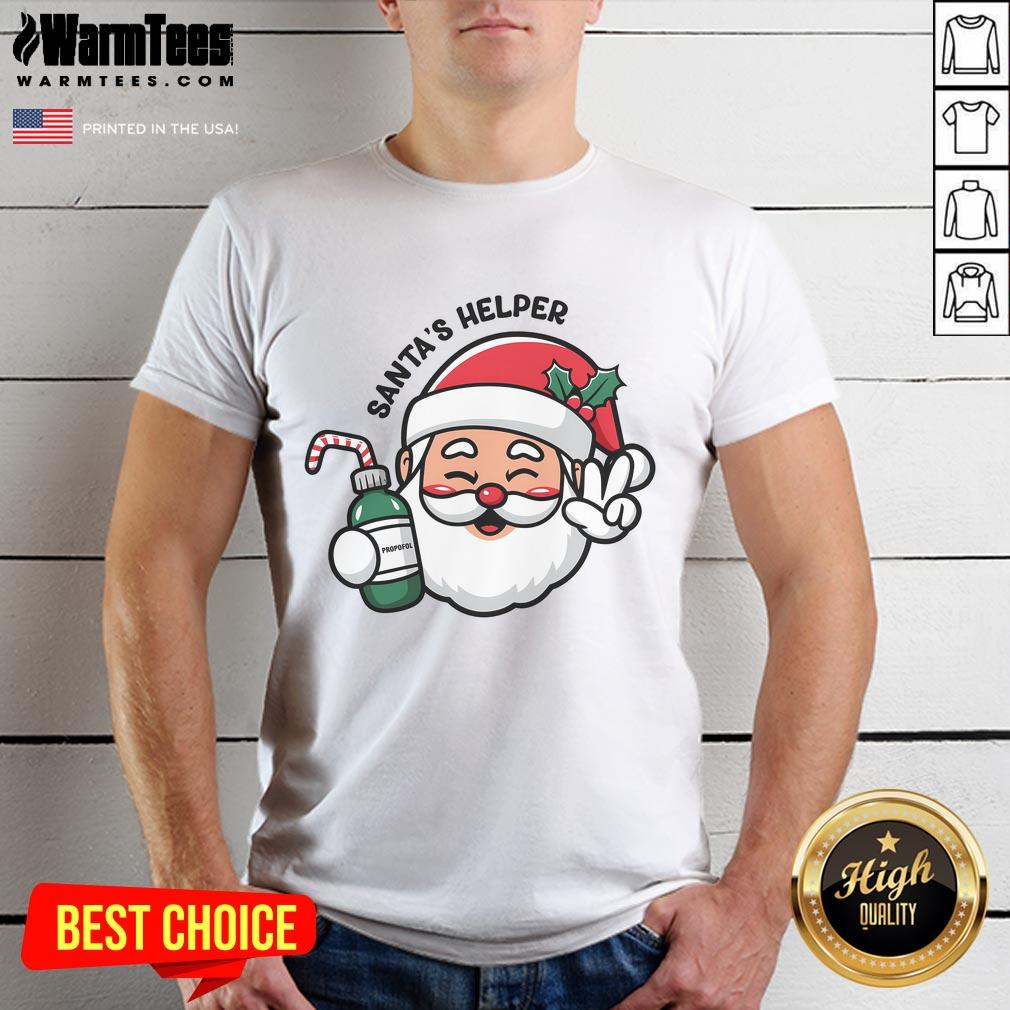 Cute Santa's Helper Christmas Holiday Xmas T-Shirt