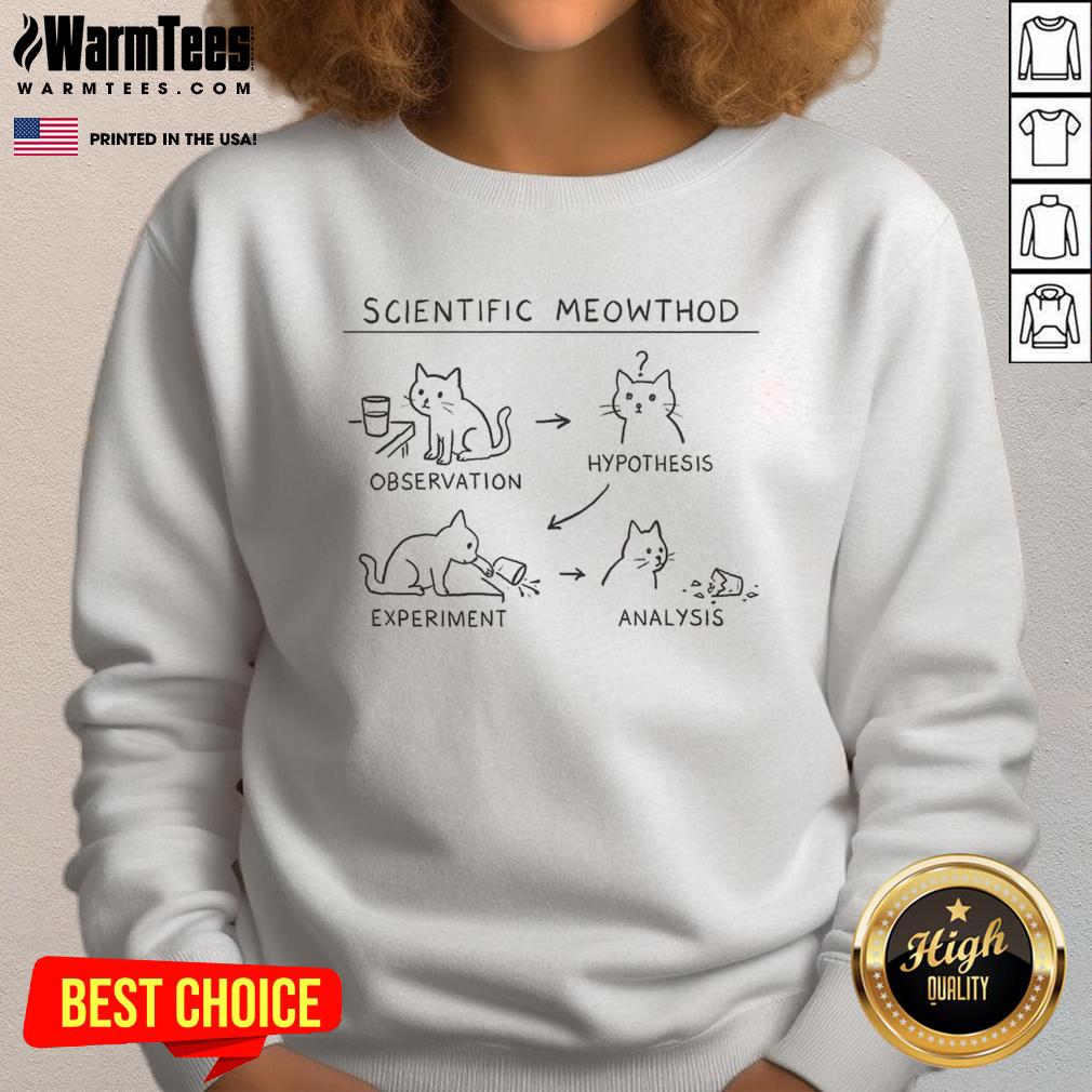 Cute Scientific Meowthod Funny T-Shirt - Image 5