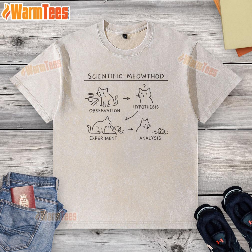 Cute Scientific Meowthod Funny T-Shirt - Image 6