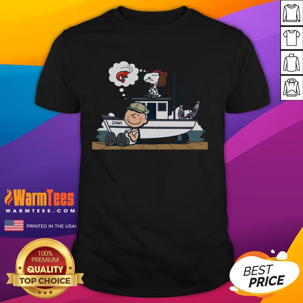 Cute Shrimp Nuts Peanuts Snoopy T-Shirt