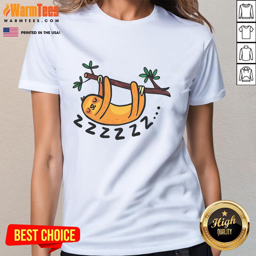 Cute Sleep Like A Sloth T-Shirt - Image 3