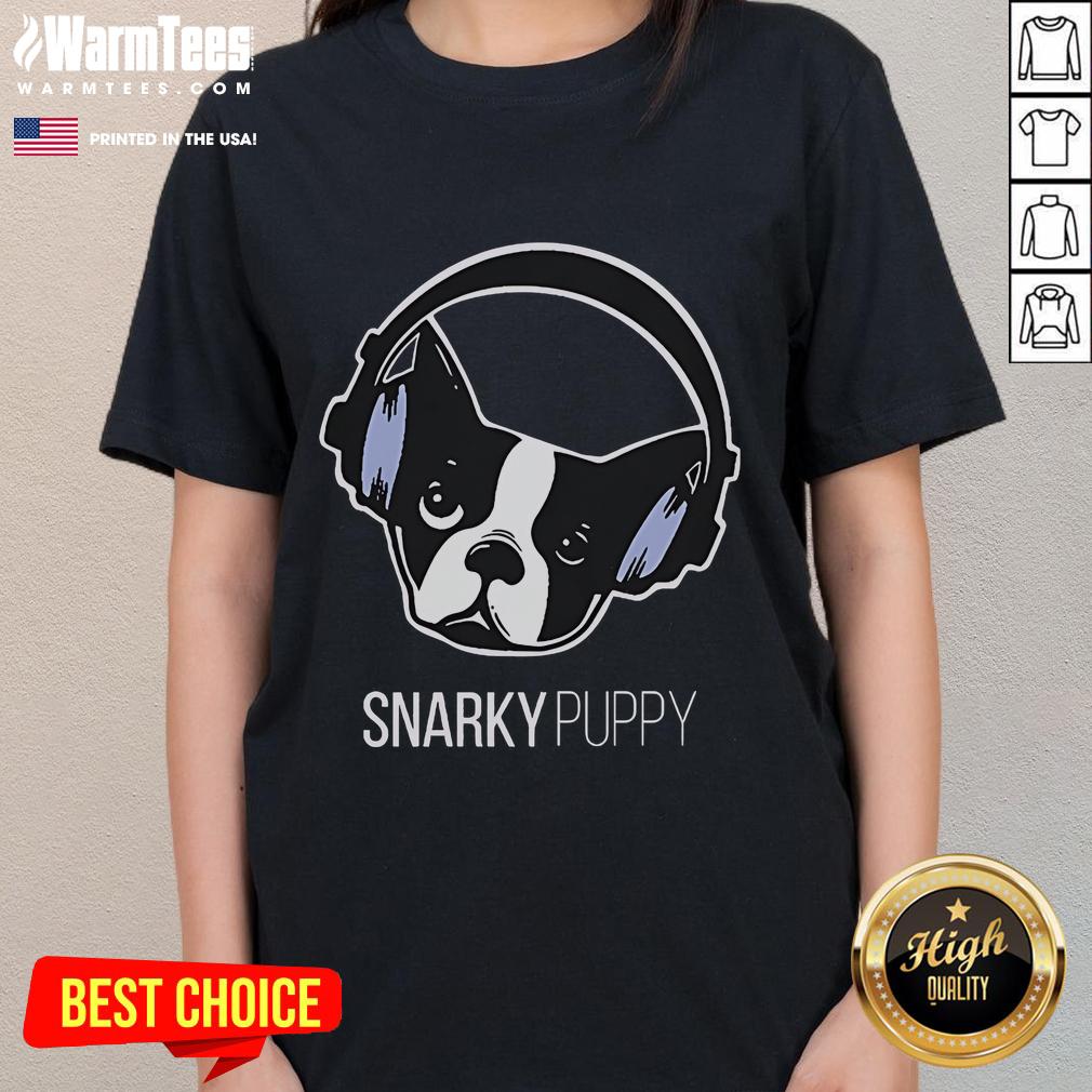 Cute Snarky Puppy Dog Logo T-Shirt - Image 3