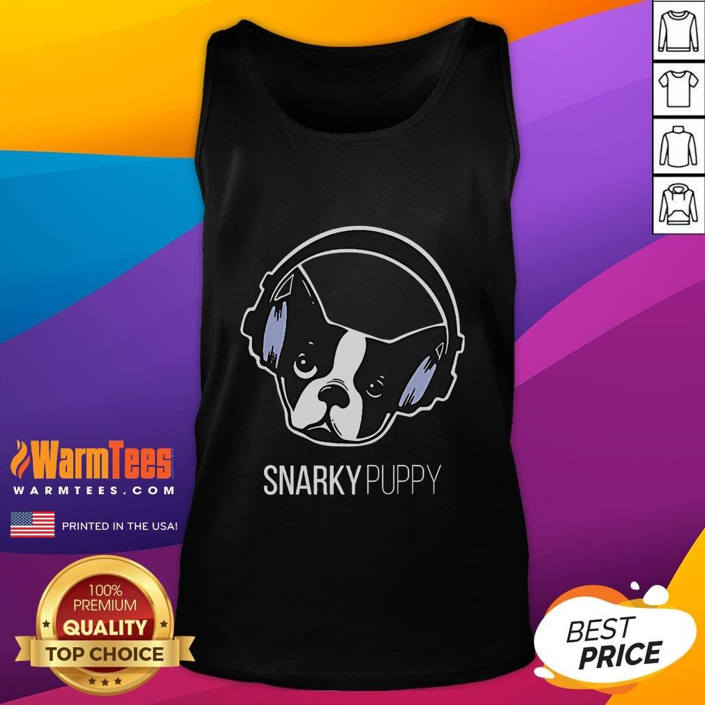 Cute Snarky Puppy Dog Logo T-Shirt - Image 4