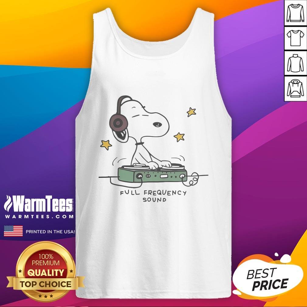 Cute Snoopy DJ Full Frequency Sound T-Shirt - Image 4