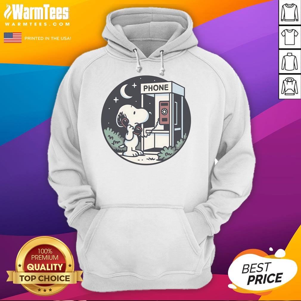 Cute Snoopy Doggy Phone Home T-Shirt - Image 2