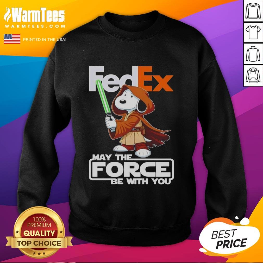 Cute Snoopy Fedex And Shop May The Force Be With You T-Shirt - Image 5
