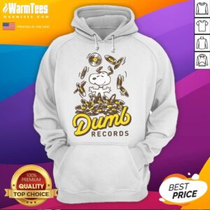 Alternative view of Cute Snoopy Peanuts Dumb Records T-Shirt