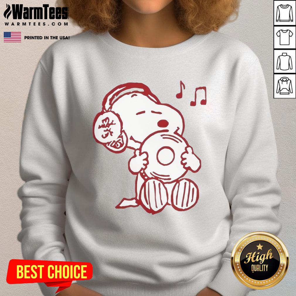 Cute Snoopy Peanuts Music Lover T-Shirt - Image 5