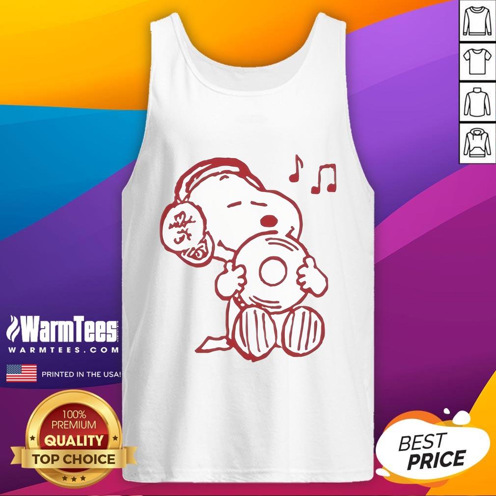 Cute Snoopy Peanuts Music Lover T-Shirt - Image 4