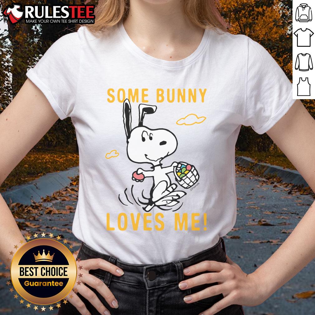 Cute Snoopy Peanuts Some Bunny Loves Me T-Shirt - Image 3