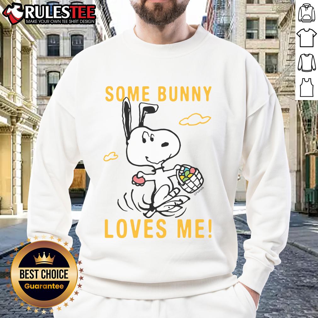 Cute Snoopy Peanuts Some Bunny Loves Me T-Shirt - Image 5