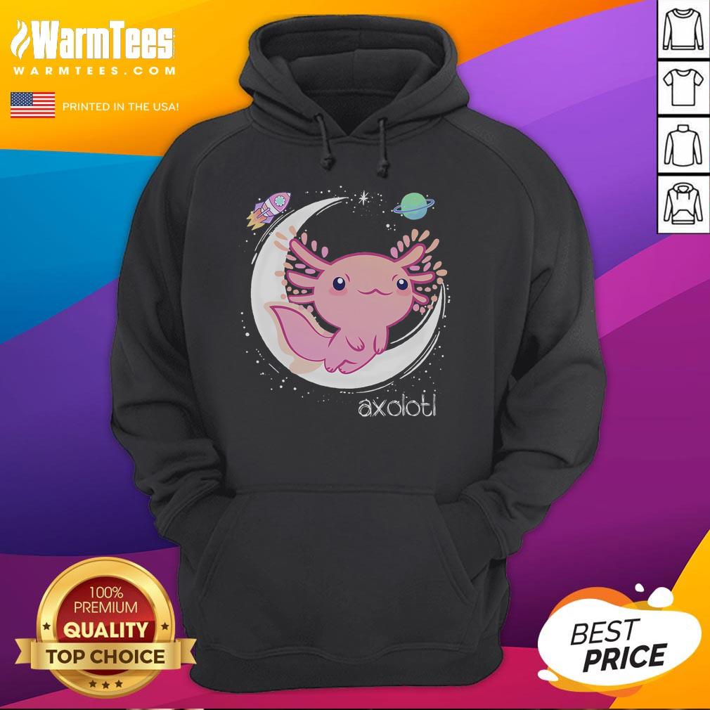 Cute Space Axolotl Kawaii Pastel Goth Japan Anime Comic T-Shirt - Image 2