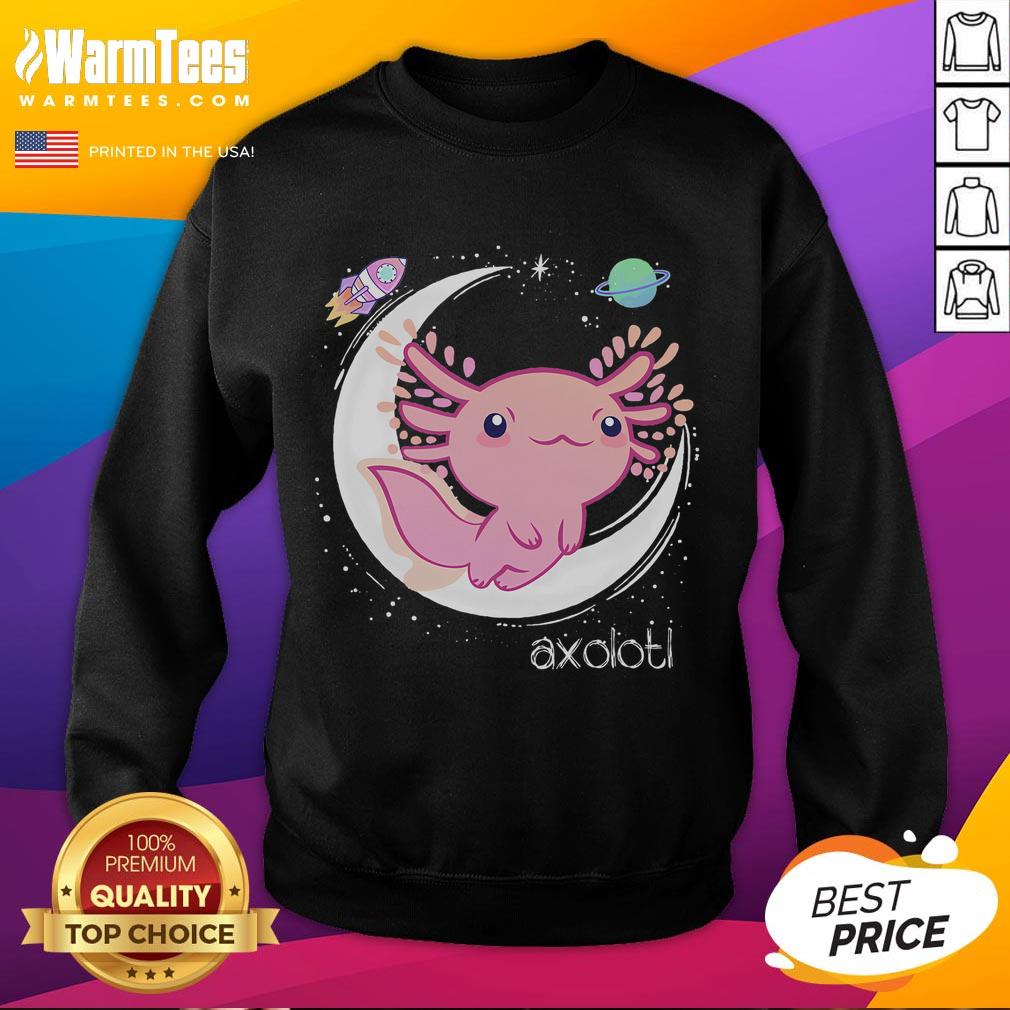 Cute Space Axolotl Kawaii Pastel Goth Japan Anime Comic T-Shirt - Image 5