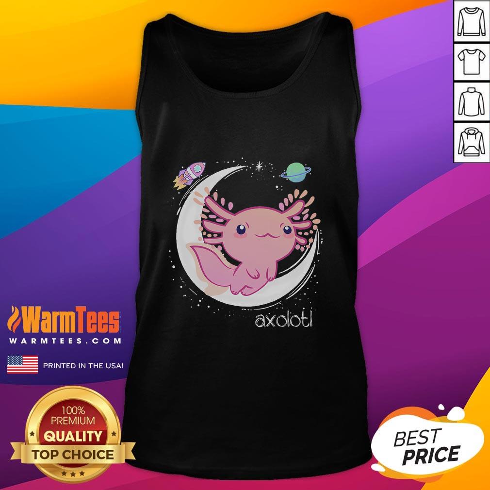 Cute Space Axolotl Kawaii Pastel Goth Japan Anime Comic T-Shirt - Image 4