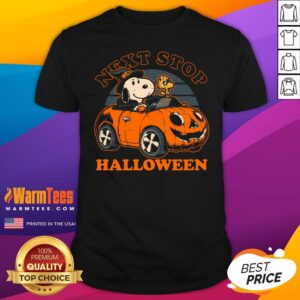 Cute Spooky Beagle Car Next Stop Halloween T-Shirt