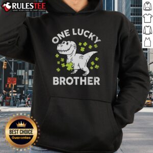 Alternative view of Cute St Patrick's Day One Lucky Brother Irish T-Rex Dinosaur T-Shirt