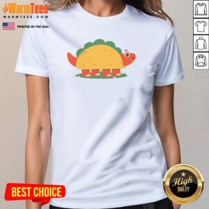 Alternative view of Cute Stacosaurus Stegosaurus Taco T-Shirt