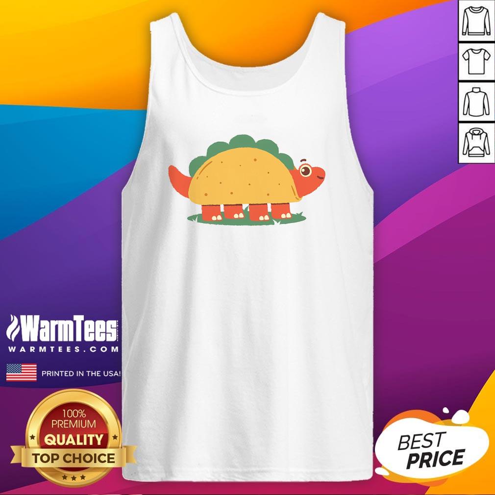 Cute Stacosaurus Stegosaurus Taco T-Shirt - Image 5