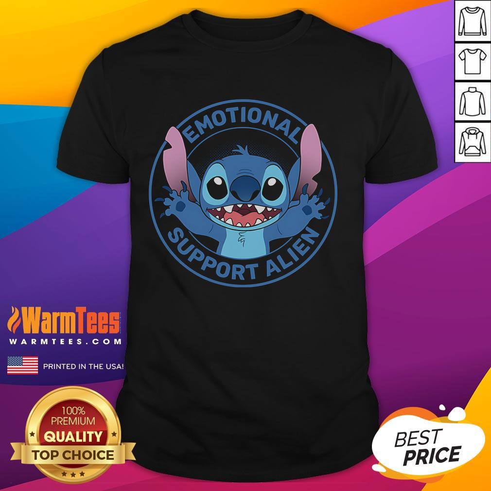 Cute Stitch Emotional Support Alien T-Shirt