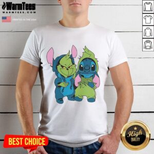 Cute Stitch Grinch Christmas Mascot T-Shirt