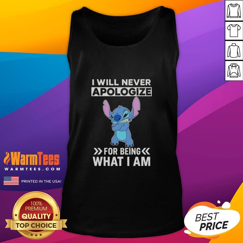 Cute Stitch I Will Never Apologize For Being What I Am T-Shirt - Image 4